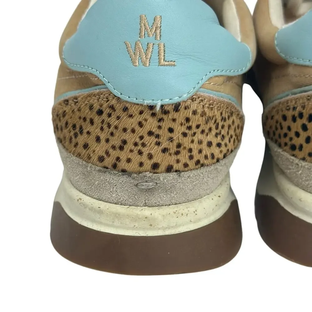 Madewell Kickoff Sneaker Trainer Spot Dot Calf Hair & Nuback - Picture 6 of 11